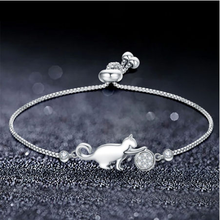 Cute cat adjustable bracelet