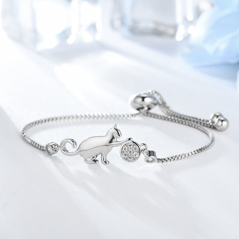 Cute cat adjustable bracelet