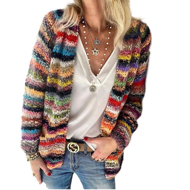 European And American Sweater Knit Cardigan Thin Coat