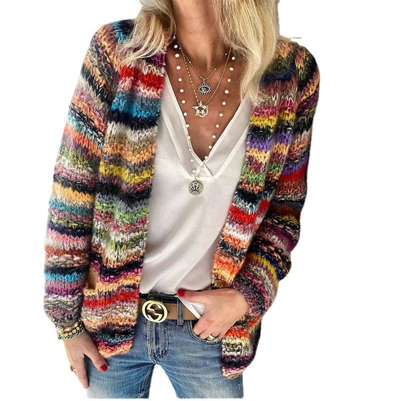 European And American Sweater Knit Cardigan Thin Coat