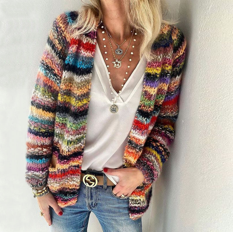 European And American Sweater Knit Cardigan Thin Coat