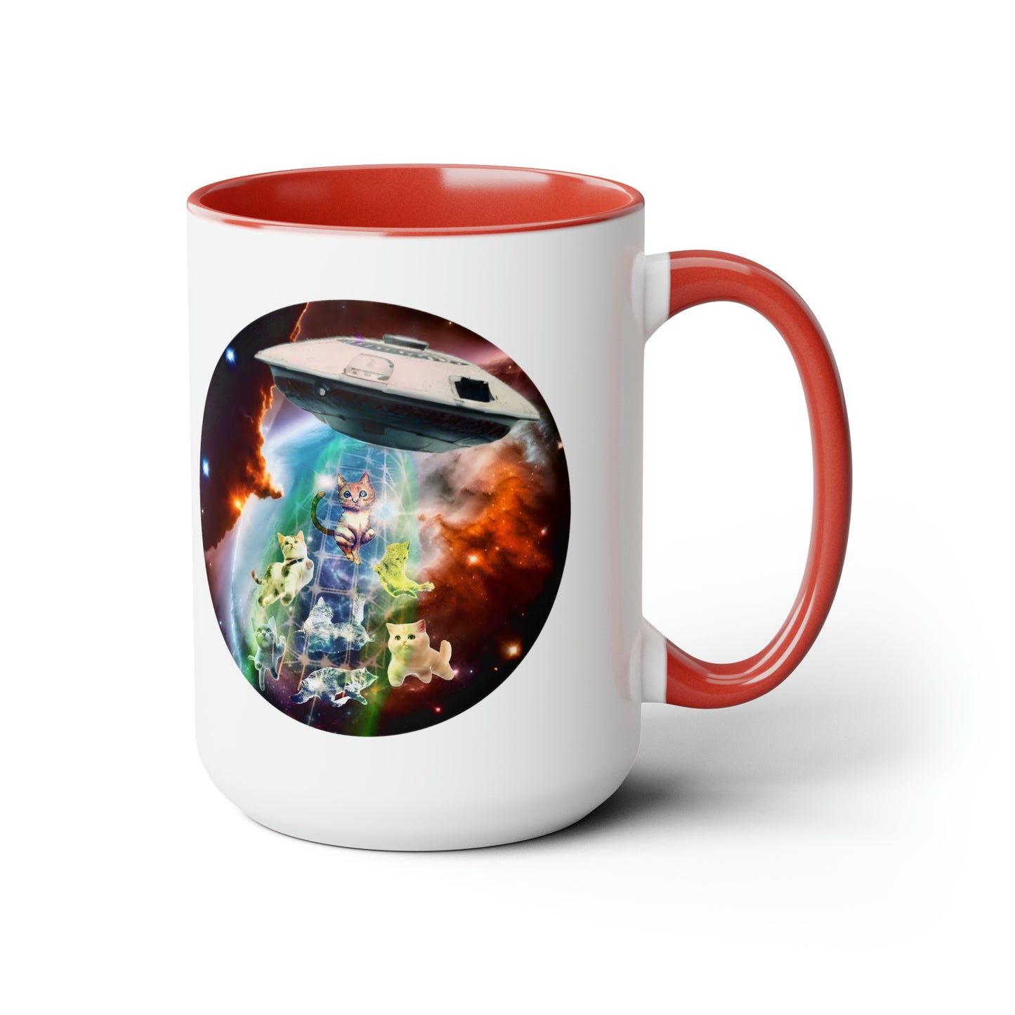 CATS IN SPACE Mug, 15oz