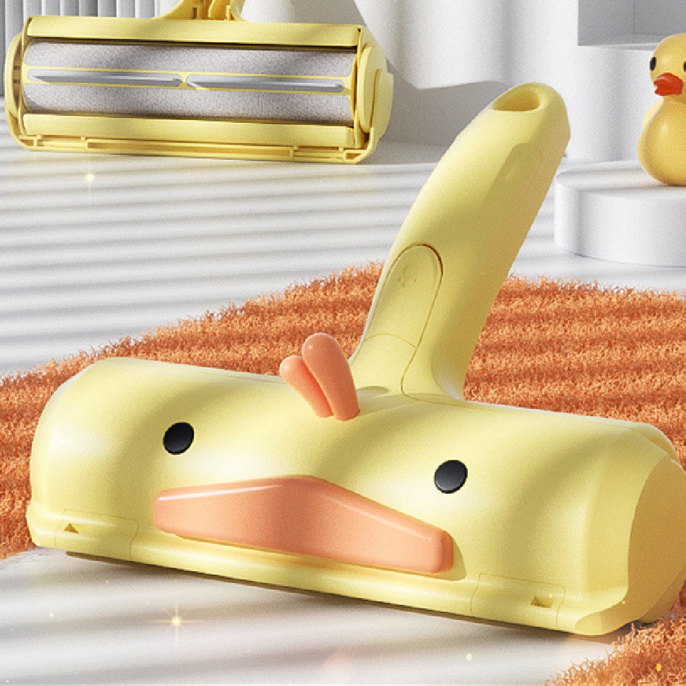 Small Yellow Duck Pet Hair Removal Brush Cleaner