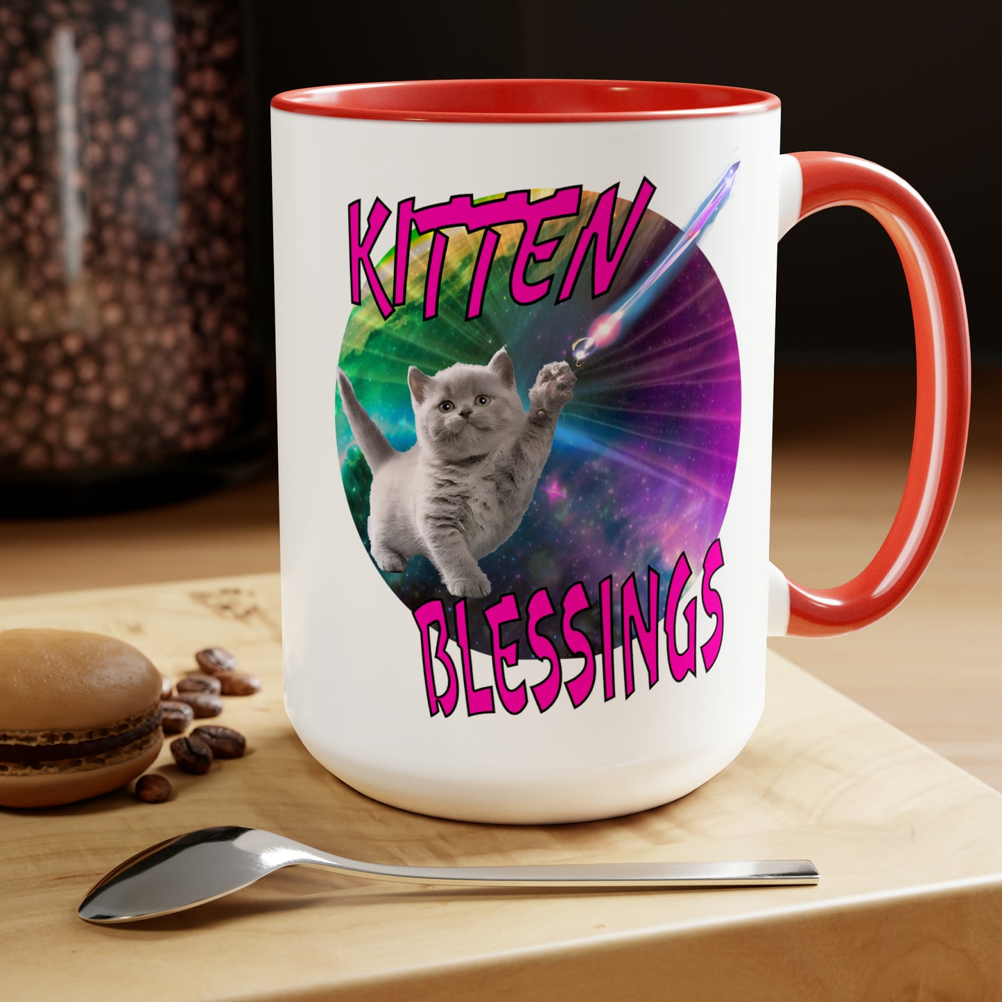 KITTEN BLESSINGS Mug, 15oz