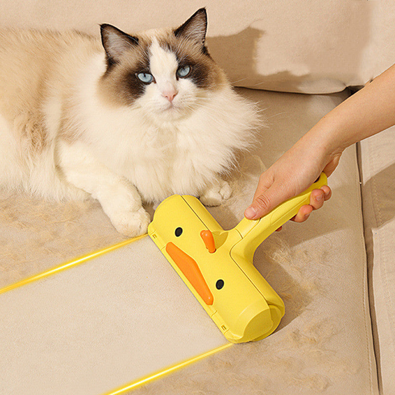 Small Yellow Duck Pet Hair Removal Brush Cleaner