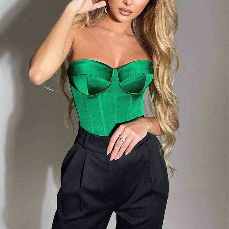 Sleek and versatile tube top that hugs perfectly for a chic, minimalist look.